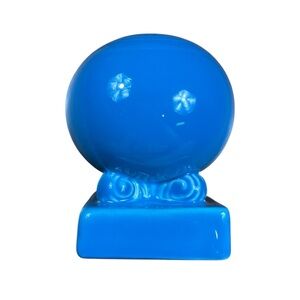 Fiestaware Peacock Single Blue Ball Candlestick Holder